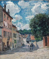 Eine Straße, möglicherweise in Port-Marly, 1876